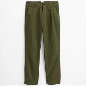 BNWoT Alex Mills Boy Pleated Chino Dark Olive Green Size 10